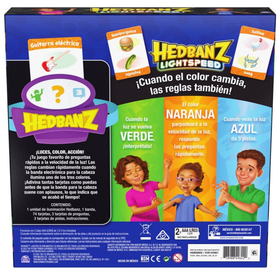 Hedbanz Lightspeed Juego de Preguntas