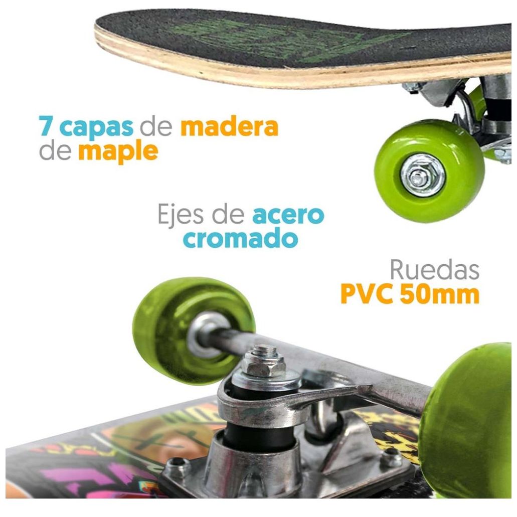Patineta Ninja Turtles 31" Skateboard Apache