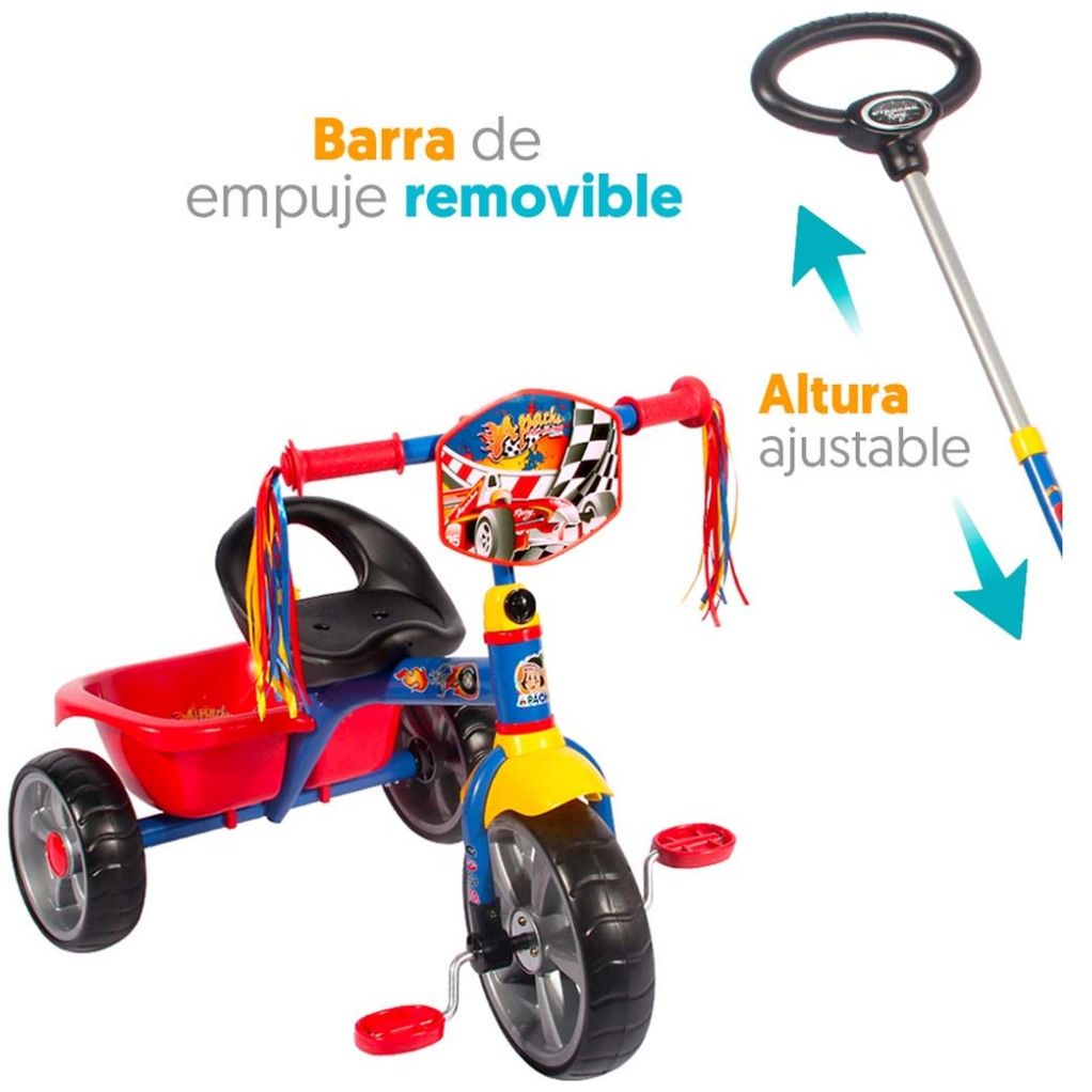 Triciclo Apache Deluxe Pushbar Big Tipper