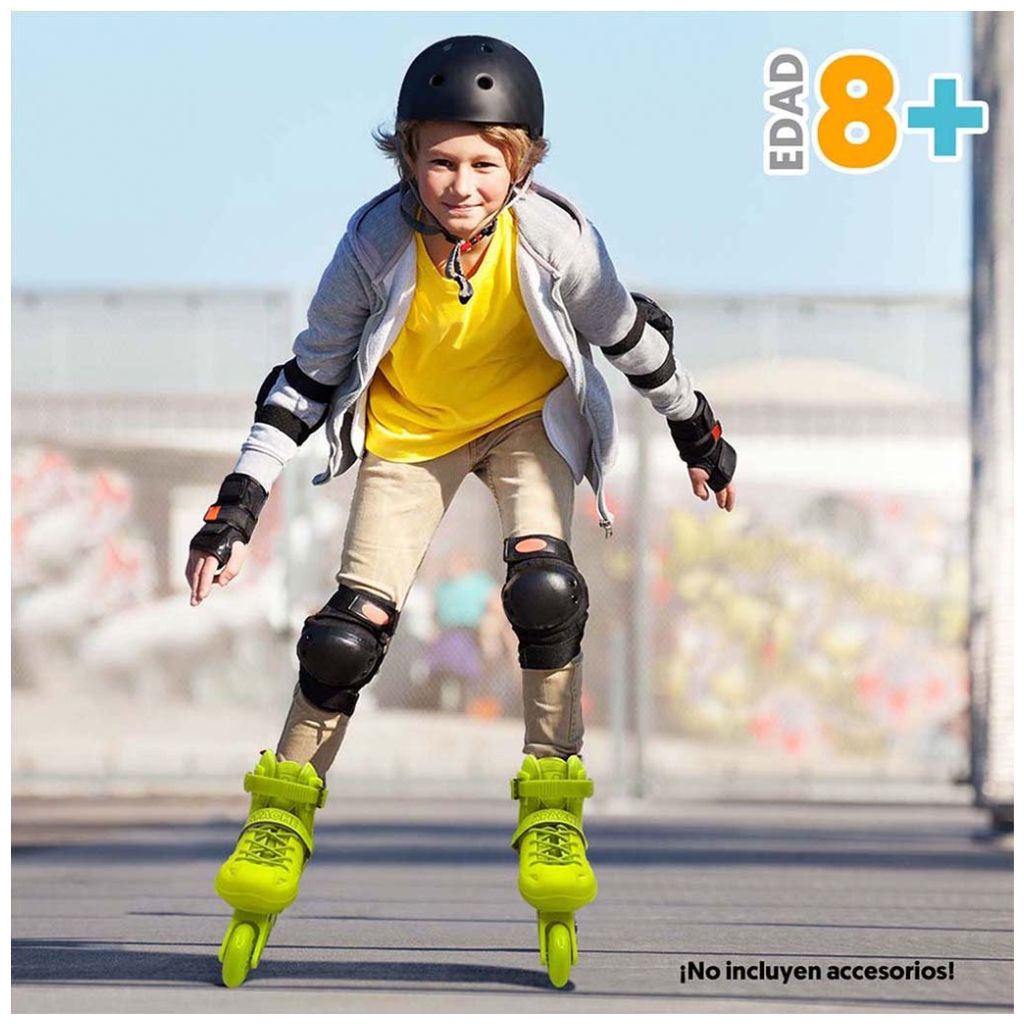 Patines en Línea Pro Modelo e Verde Flying Wheel