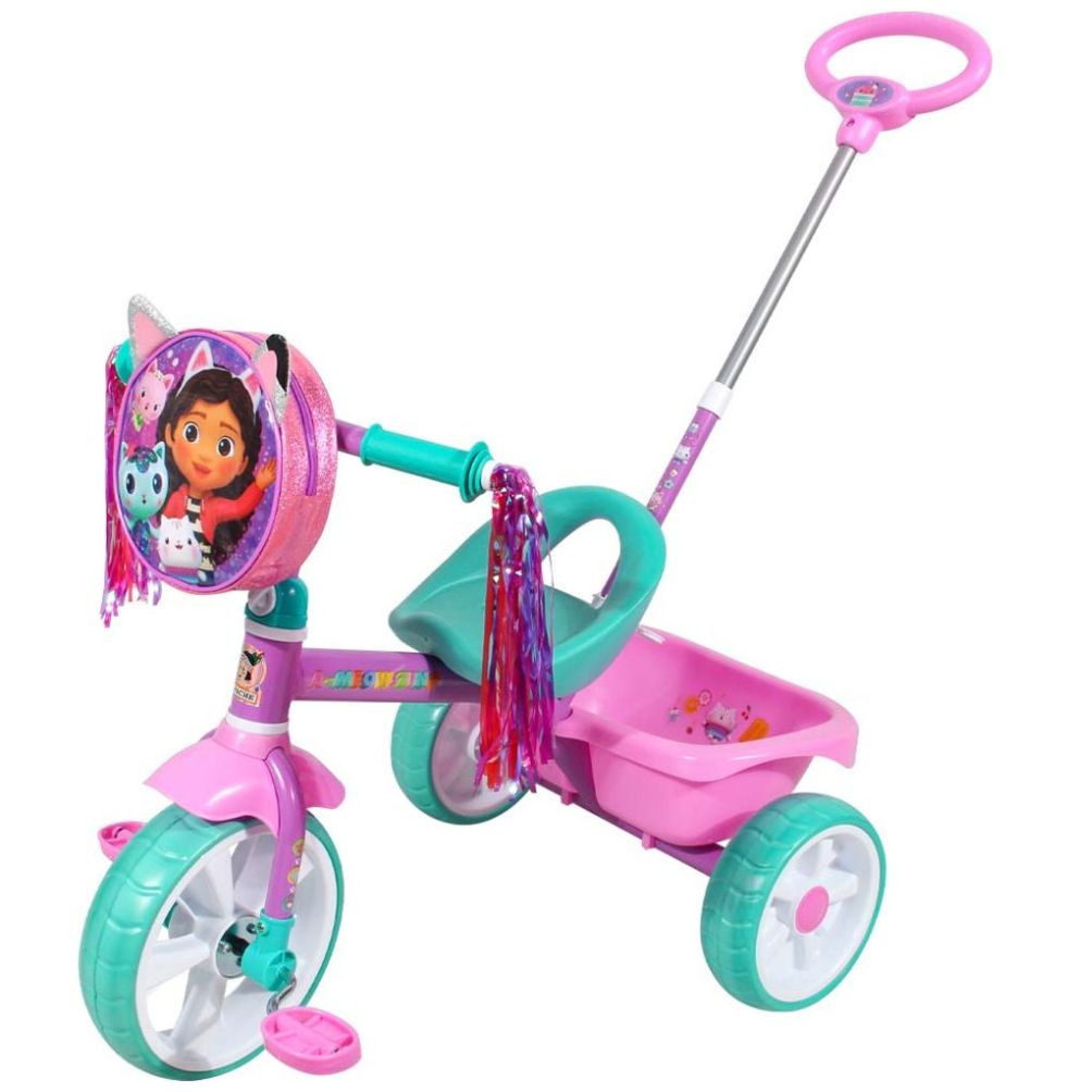Triciclo Gabby's Dollhouse Deluxe Pushbar Apache