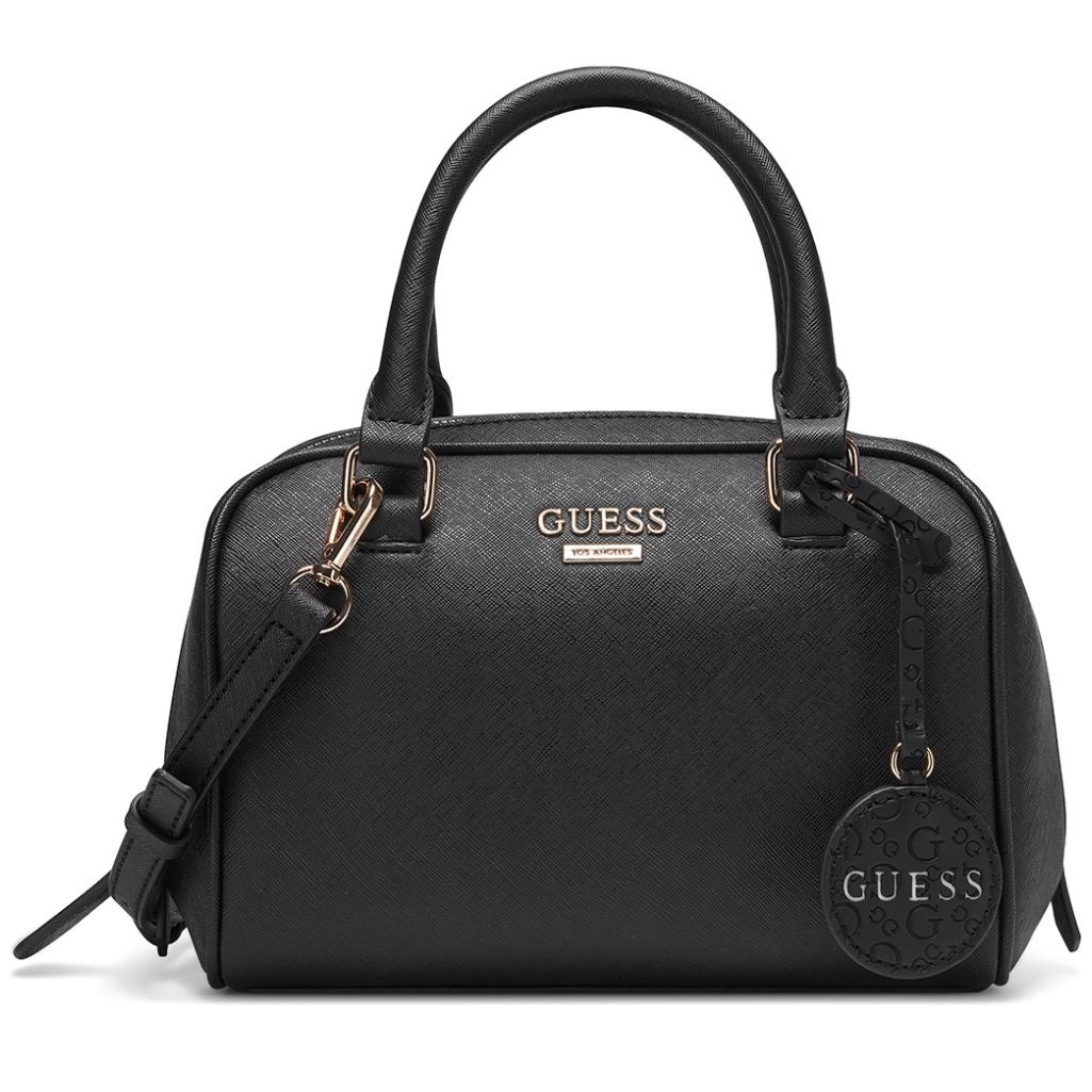 Bolsa Satchel Negro Guess Factory