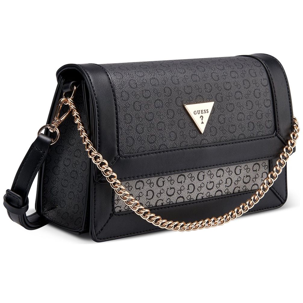 Bolsa Shoulder Negro Multicolor Guess Factory