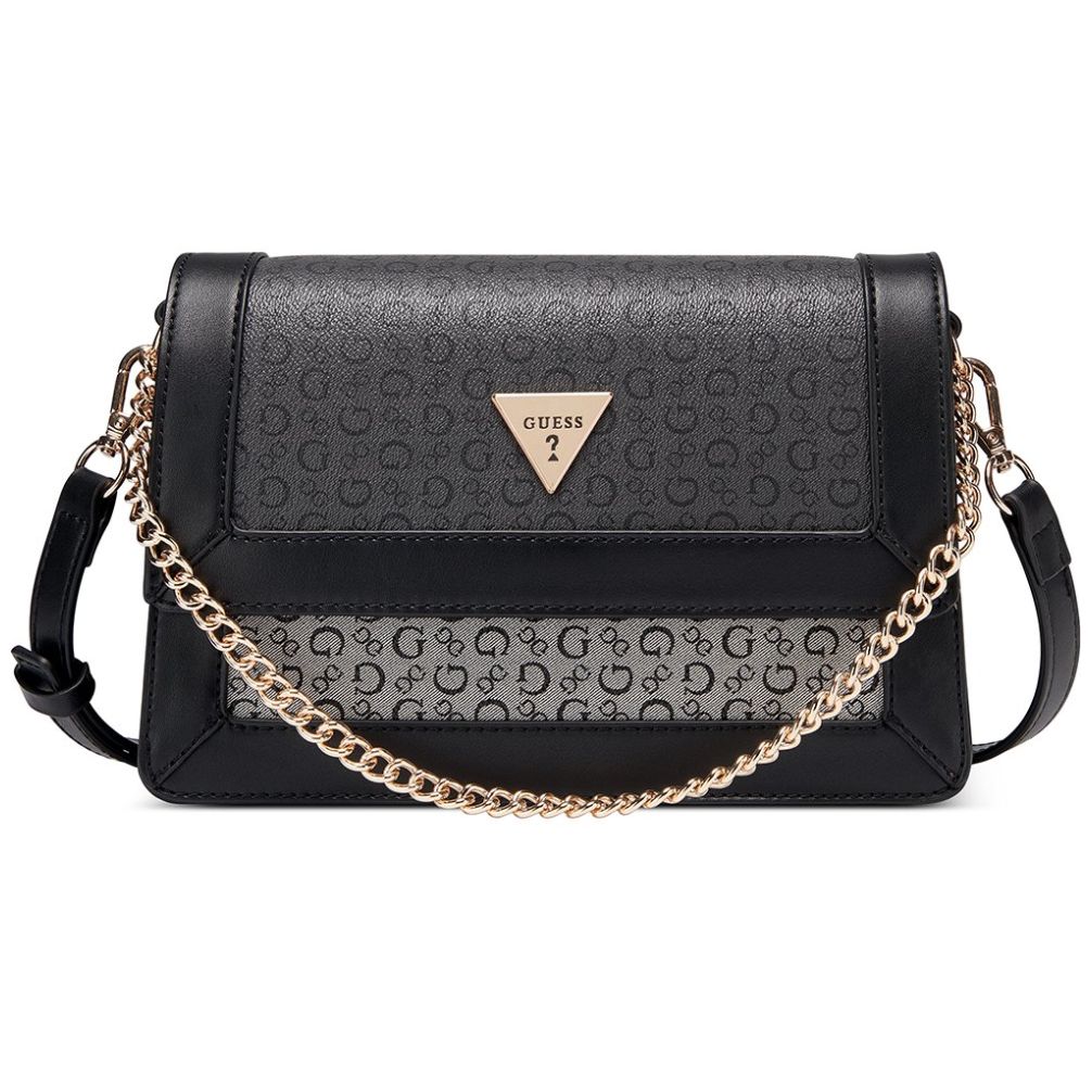 Bolsa Shoulder Negro Multicolor Guess Factory