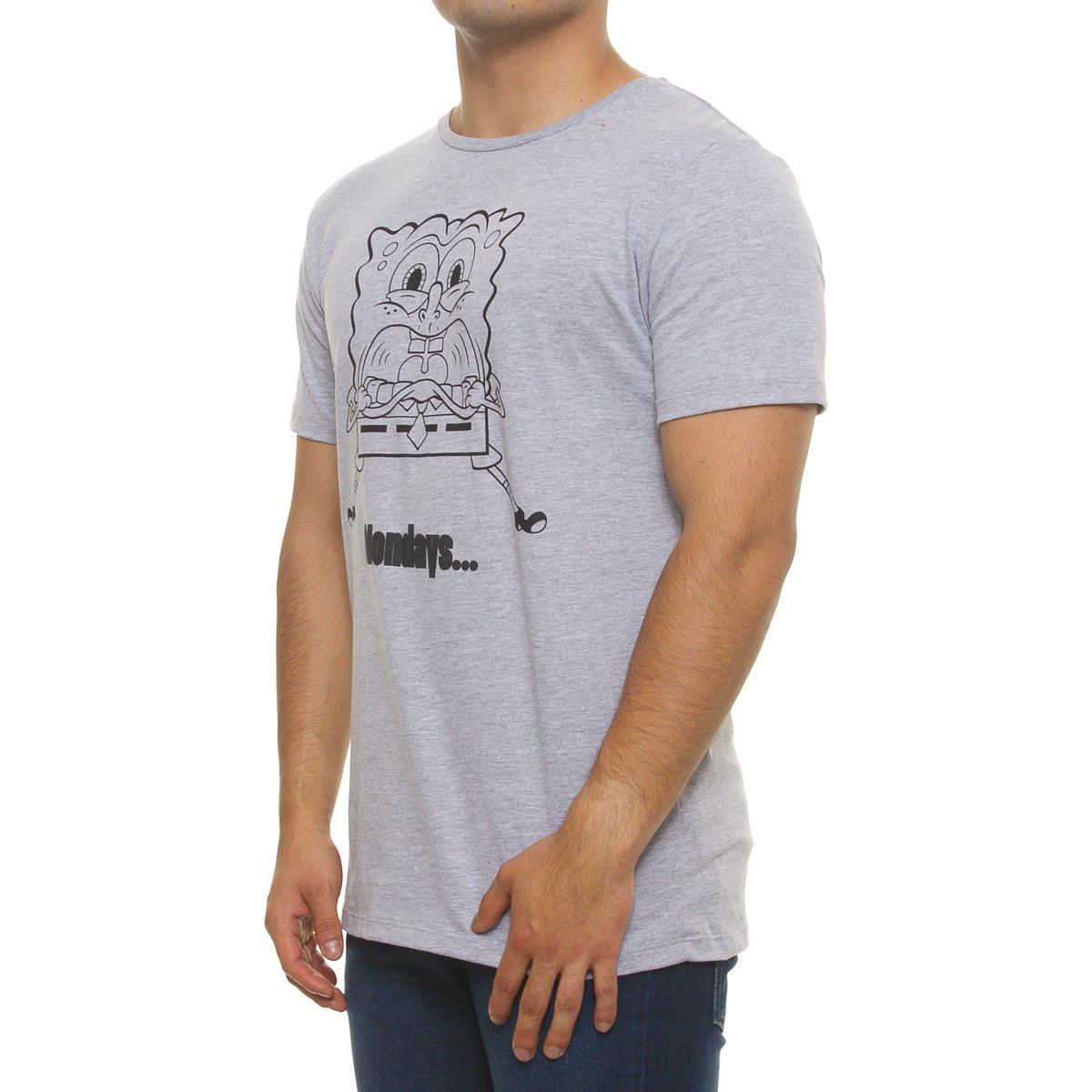 Playera Bob Esponja Manga Corta para Hombre Bob Esponja