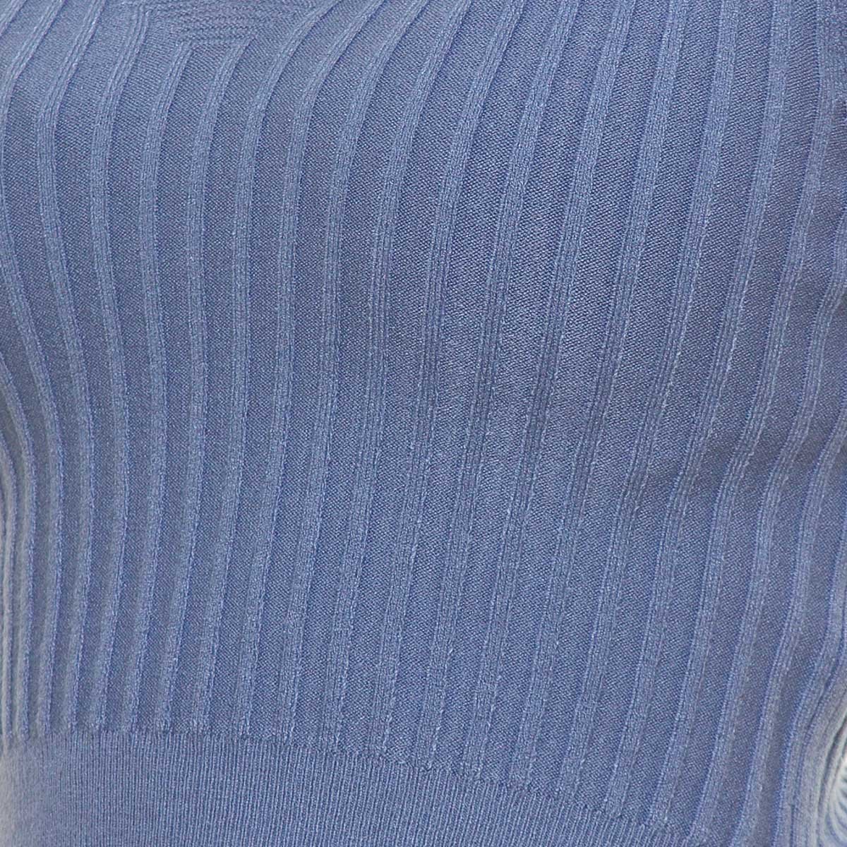 Blusa Acanalada Cuello V Sin Manga para Dama Uk