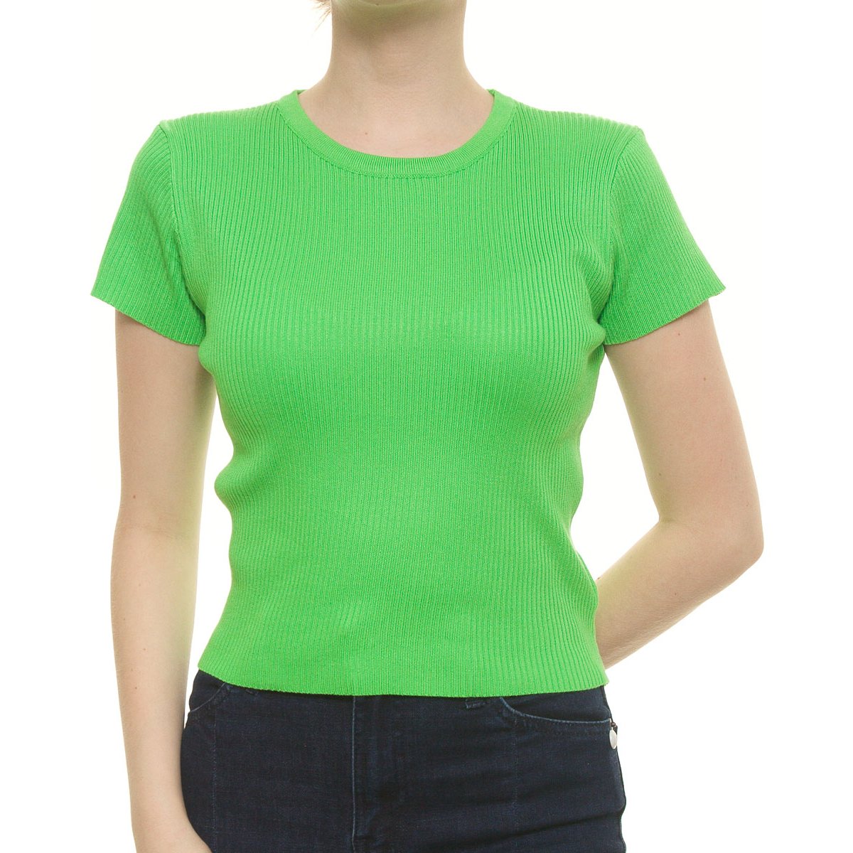 Blusa Cuello Redondo Manga Corta para Dama Studio si