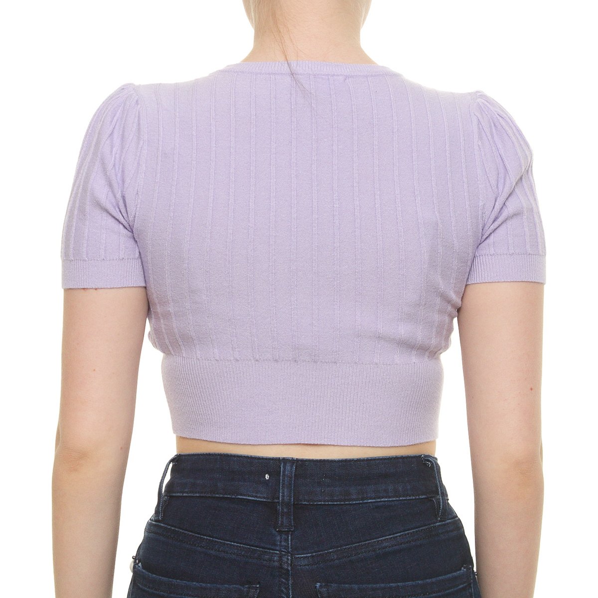 Blusa Acanalada con Pretina Manga Corta para Dama Good & Cool