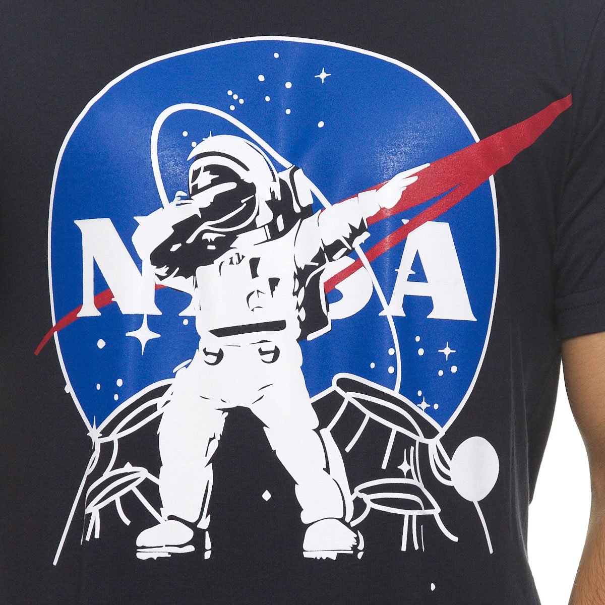 Playera Estampada Manga Corta para Hombre Nasa