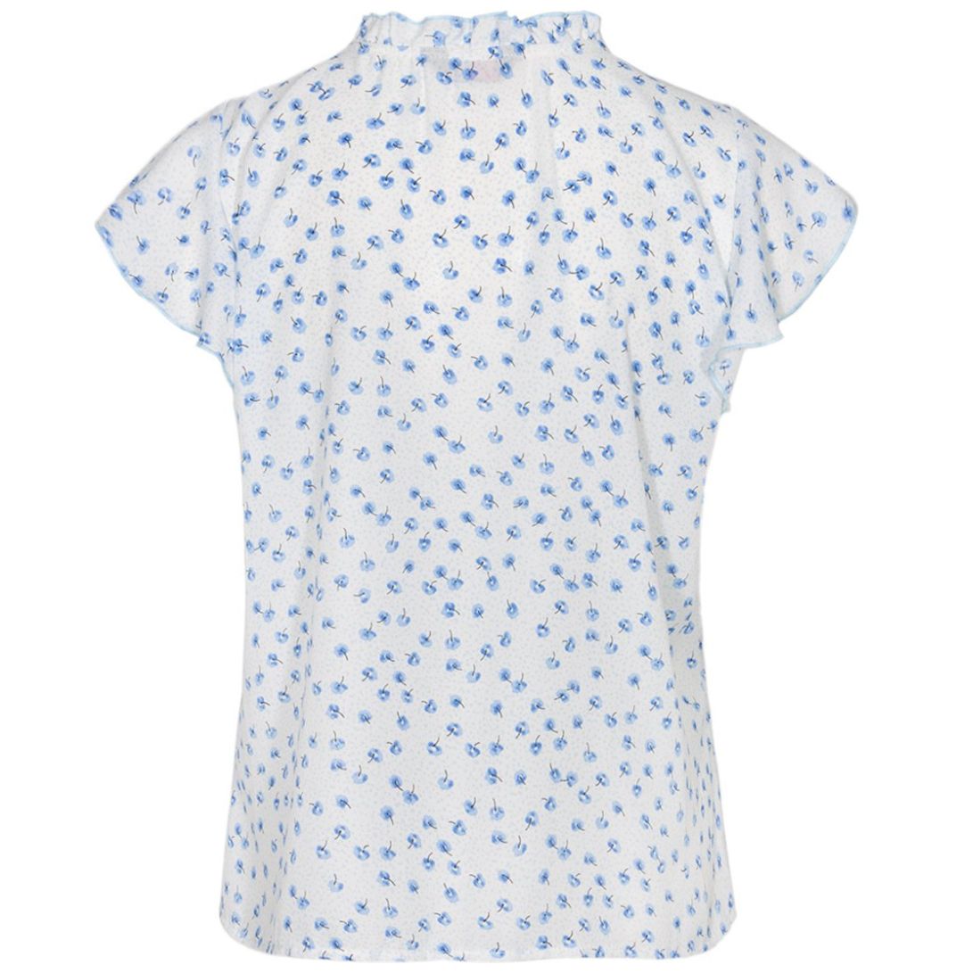 Blusa Mana Corta Escote con Amarre Cruzado 7Junior