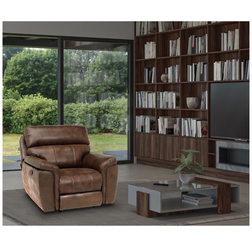 Sillón Reclinable Mocha Road Giratorio Mecedora Boal