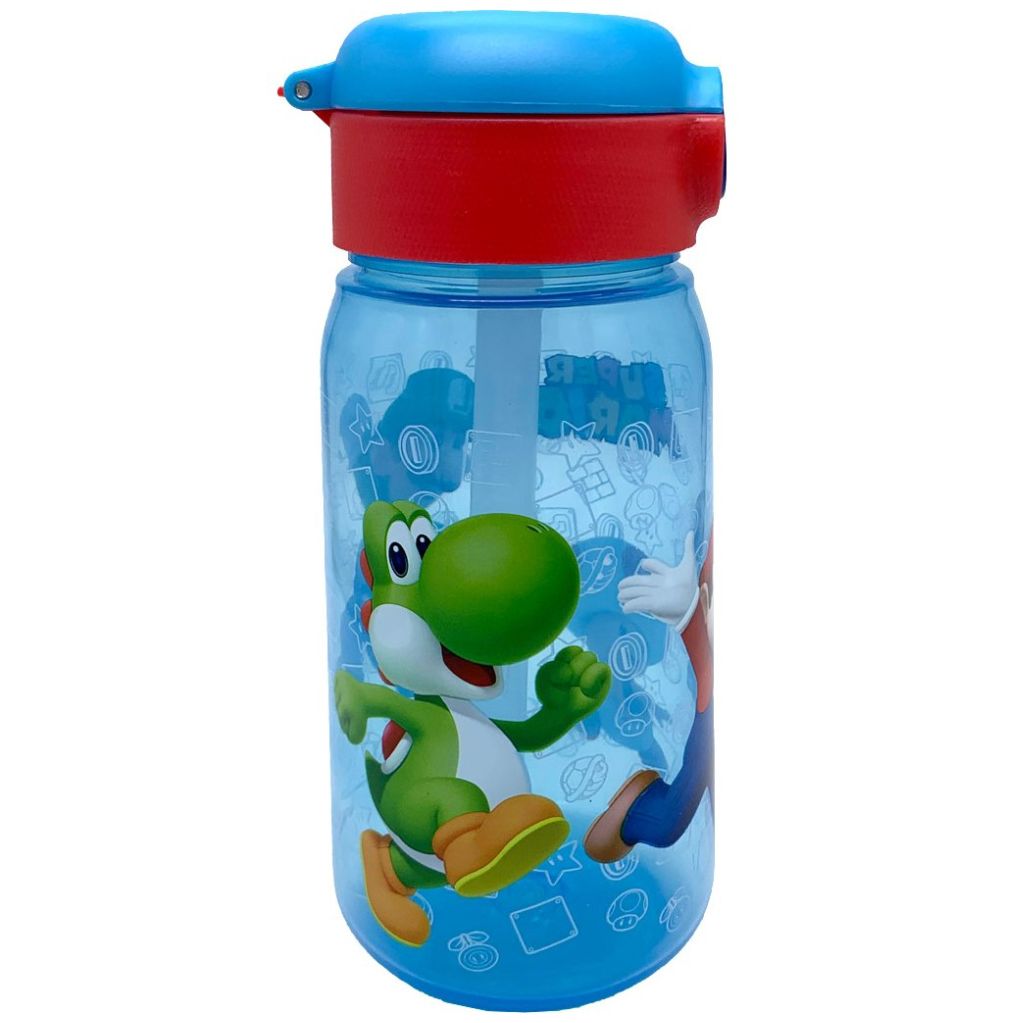 Botella Azul 510 Ml para Agua Mario Bross Nintendo