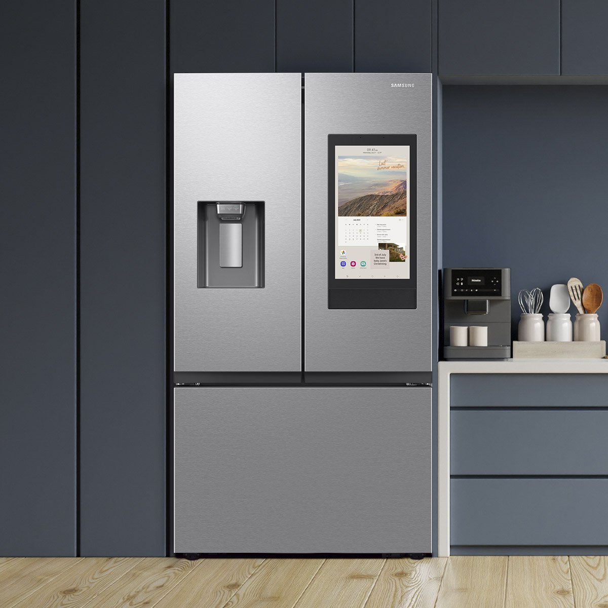 Refrigerador Samsung Family Hub Rf32Cg5911Srem con Despachador 30.5 Ft Acero