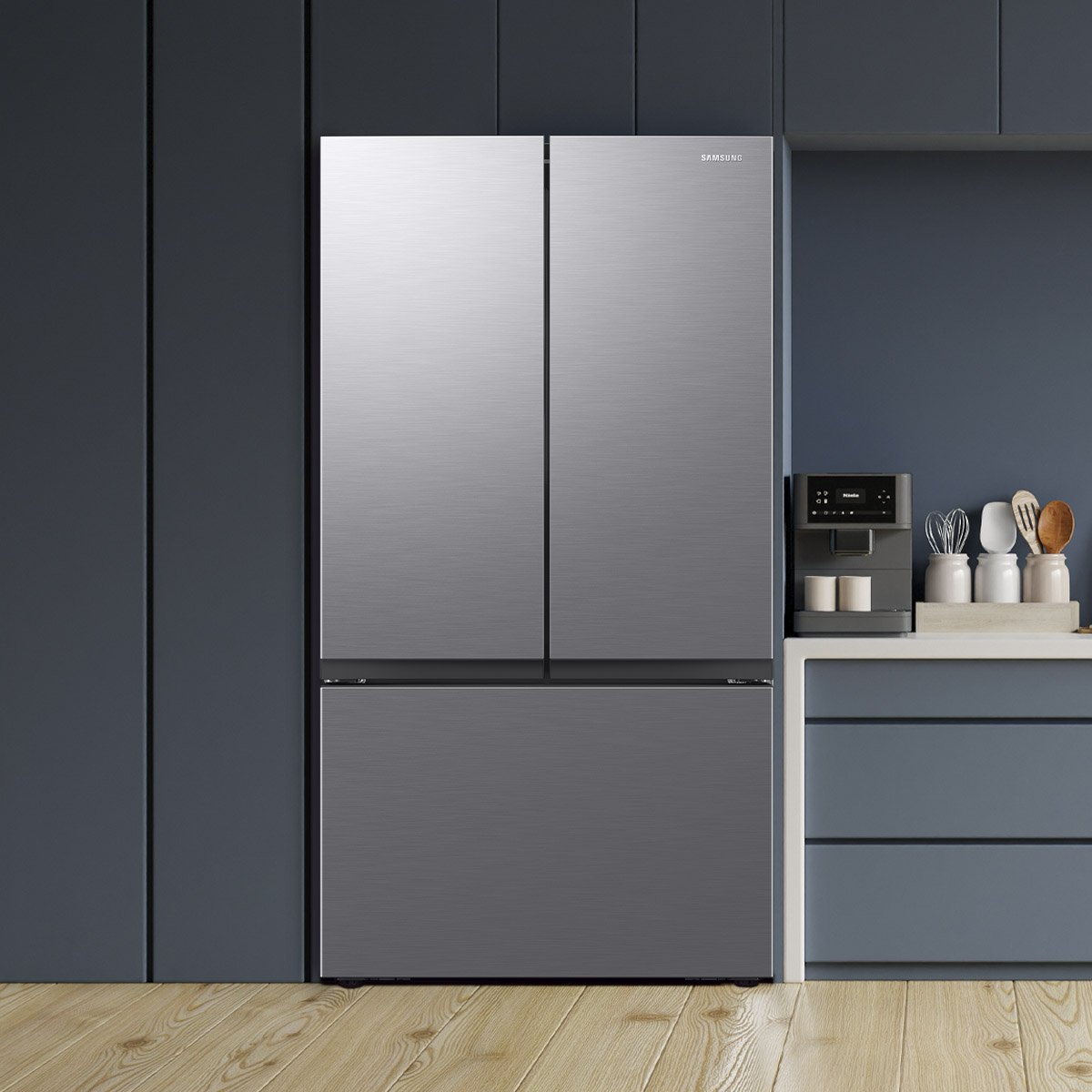 Refrigerador Samsung  Rf32Cg5N10S9Em Fdr 31.5 Ft Silver