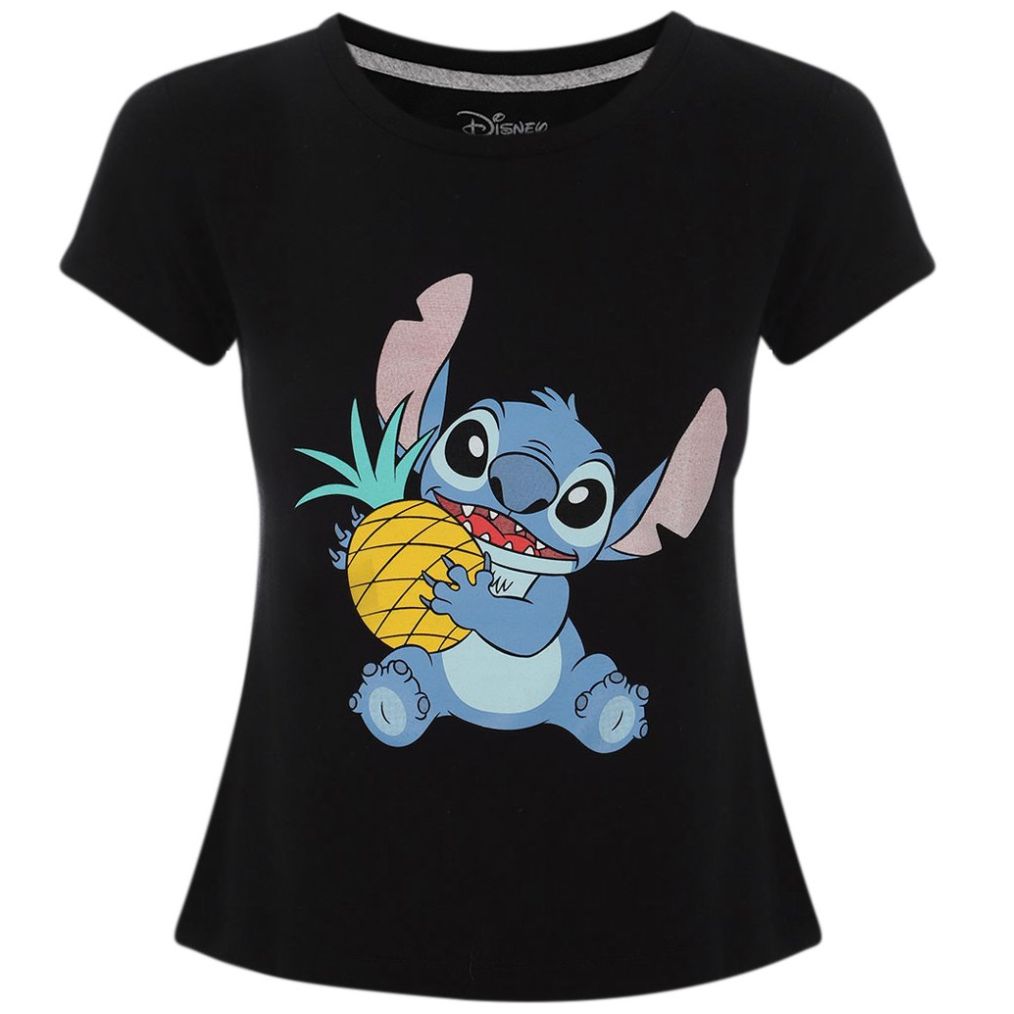 Playera con Estampado Stitch Piña Disney 100 Años