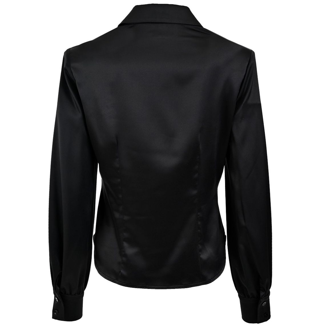 Blusa Michel Paulini Manga Larga Cuello Camisero Diseño Liso