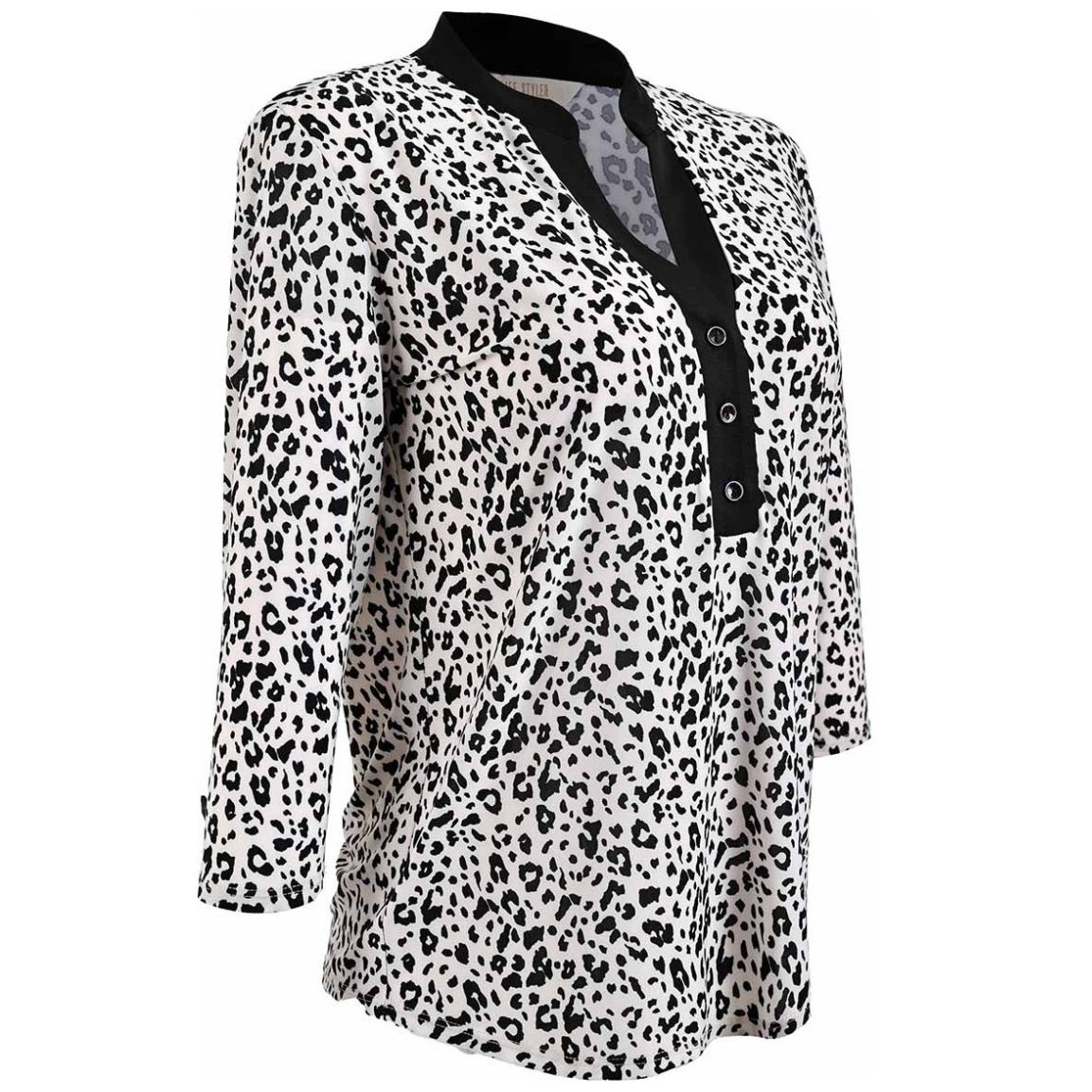 Blusa Cuello Mao en V Life Styler para Mujer