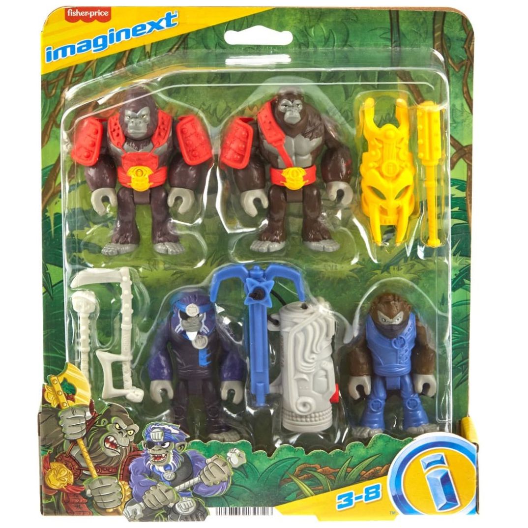 Imaginext Mundo Aventura Figura Paquete Gorilas Y Monos Mattel
