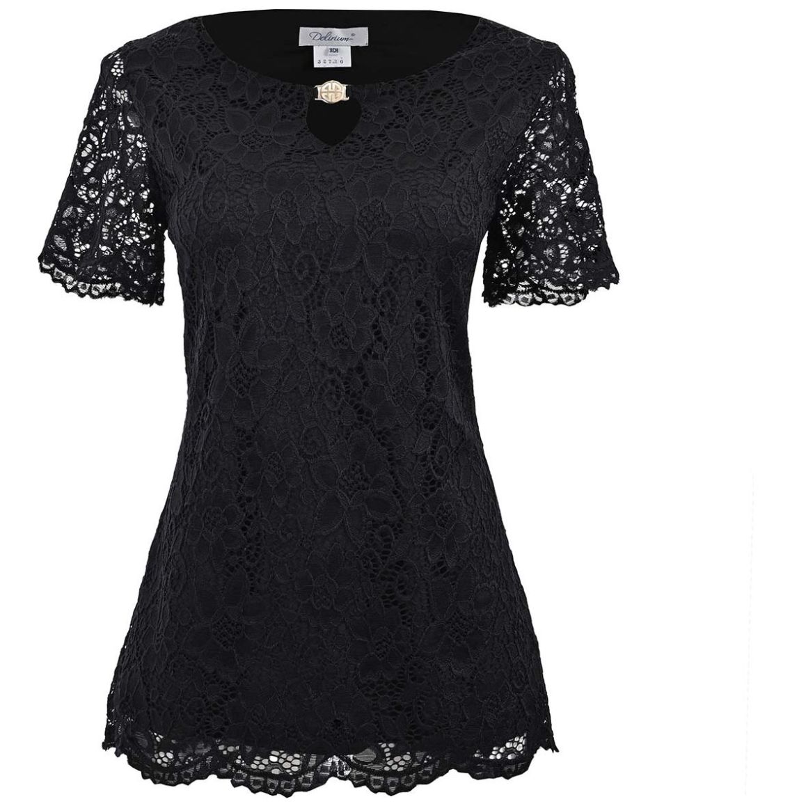 Blusa Encaje Manga Corta  Delirium