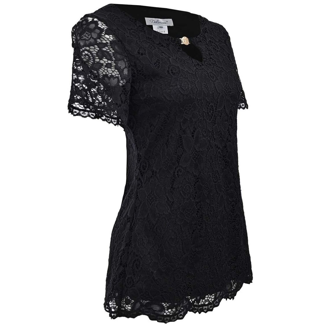 Blusa Encaje Manga Corta  Delirium