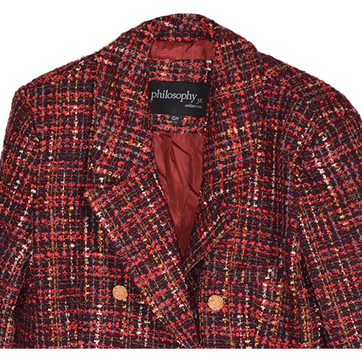 Abrigo Largo con Estampado y Botones Philosophy Jr Collec