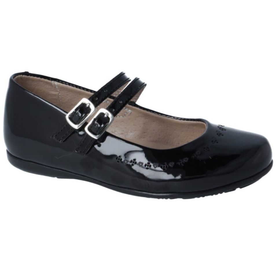 Balerina Karsten con Doble Hebilla 15-17 Negro