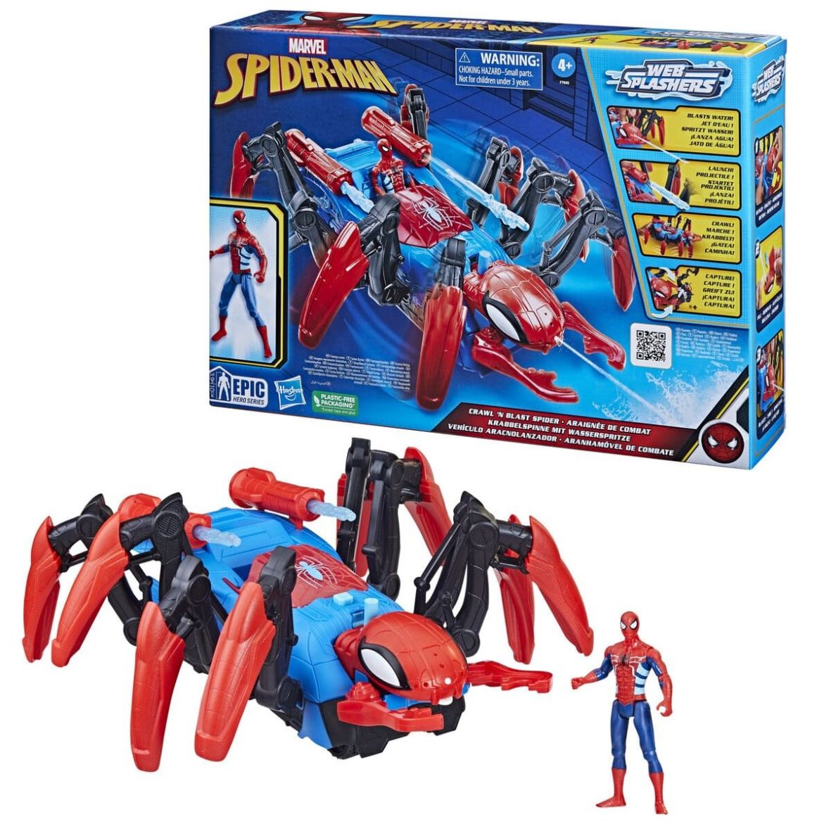 Spider Man Crawl Blast Spider Hasbro