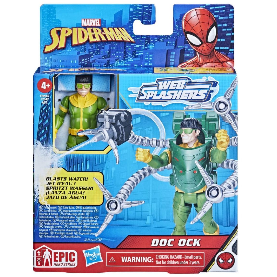 Figura Spidey Dlx Water Webs Doc Ock Hasbro