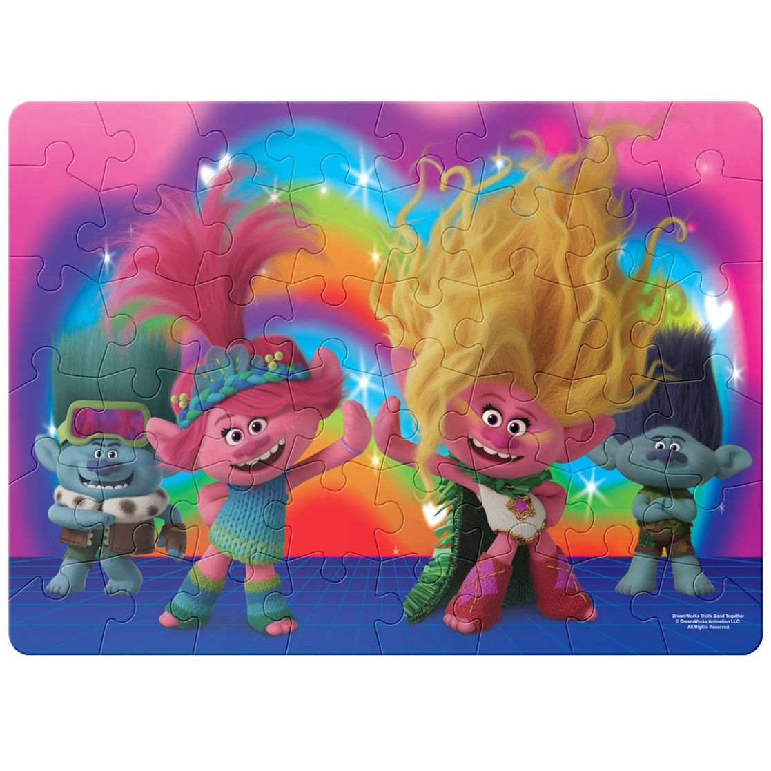 Rompecabezas Brillos Trolls 3 Novelty
