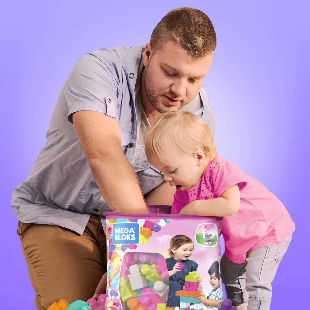 Mega Bloks Juguete Bolsa Construcción 60 Piezas Color Salsa Mattel