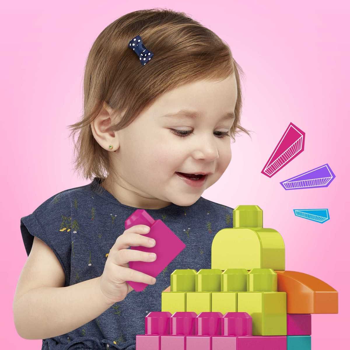 Mega Bloks Juguete Bolsa Construcción 60 Piezas Color Salsa Mattel