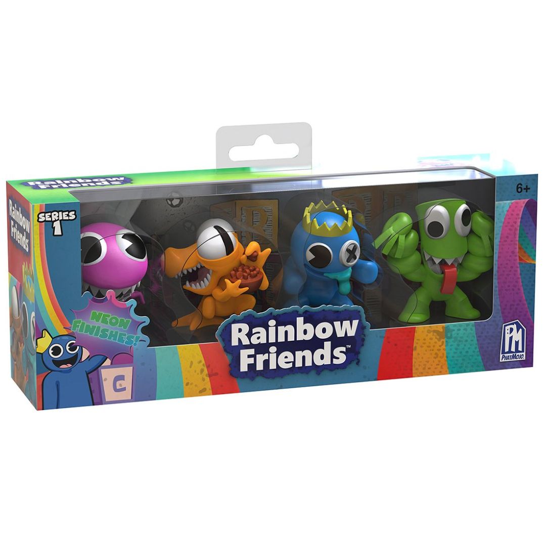 Rainbow Friends - 4Pz de Figuras Coleccionables Ruz