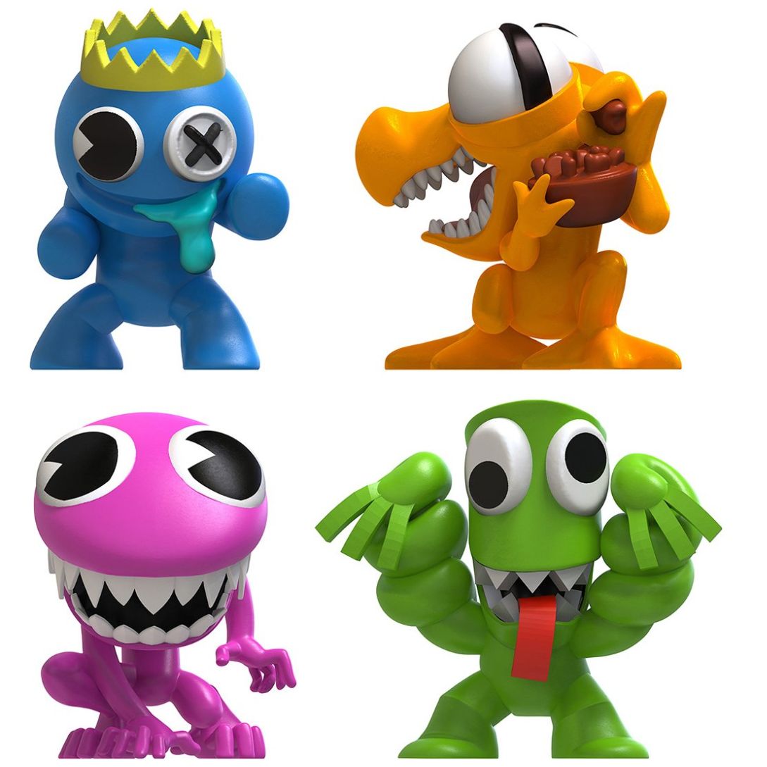 Rainbow Friends - 4Pz de Figuras Coleccionables Ruz