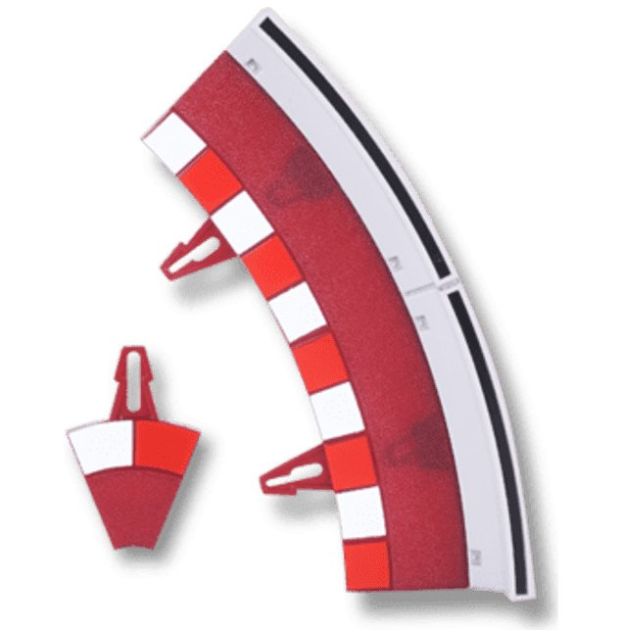 Accesorio Original Estándar Borde Curva con Barrera Scalextric