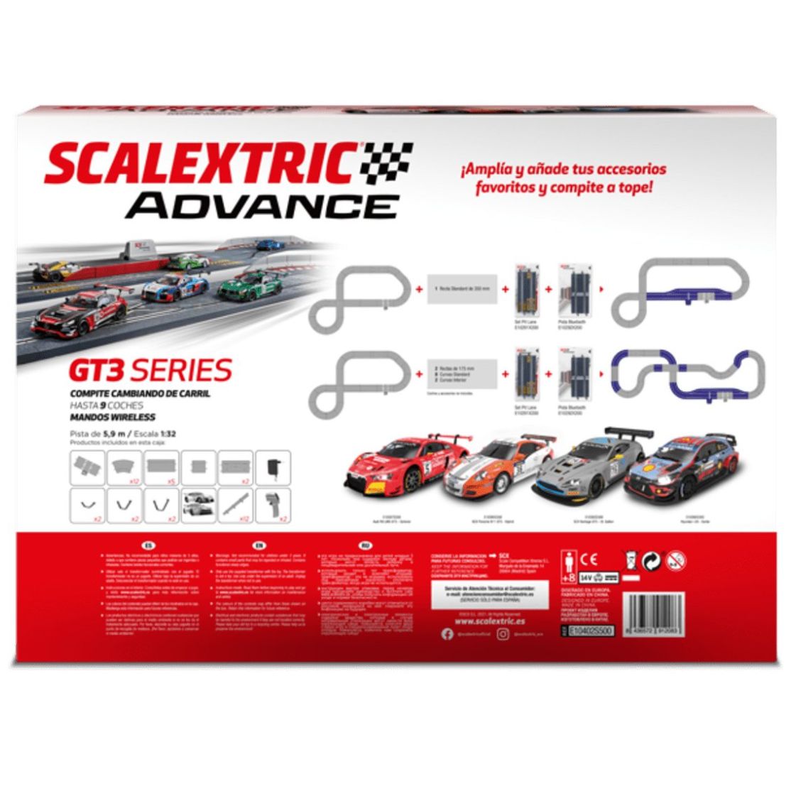 Scalextric – Accesorios y Extensiones Circuitos de Carreras