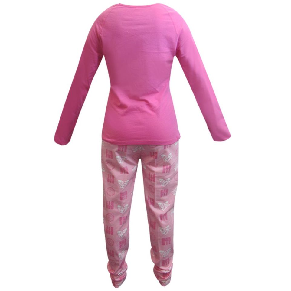 Pijama Algodón Playera Manga Larga Pantalón Barbie