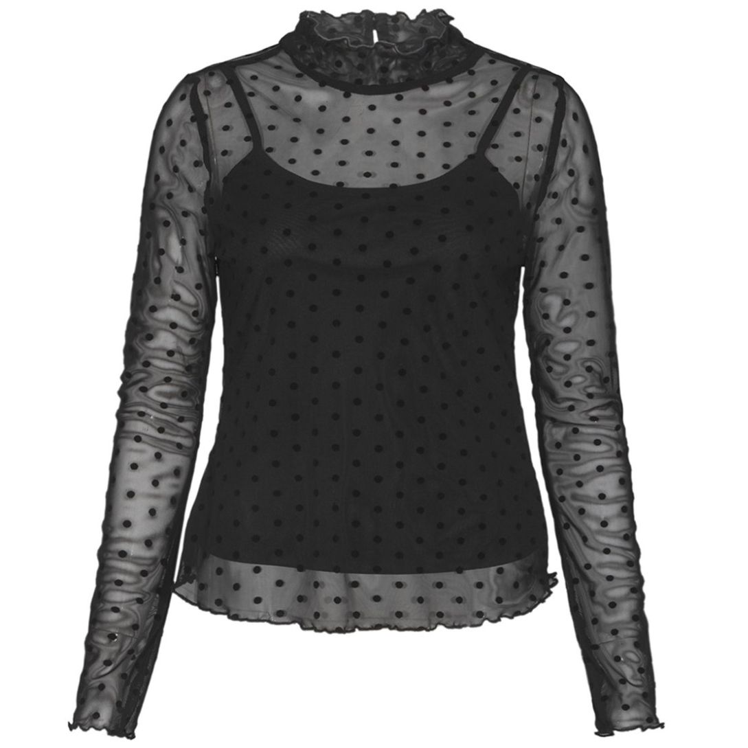 Blusa Mesh de Manga Larga 7Junior