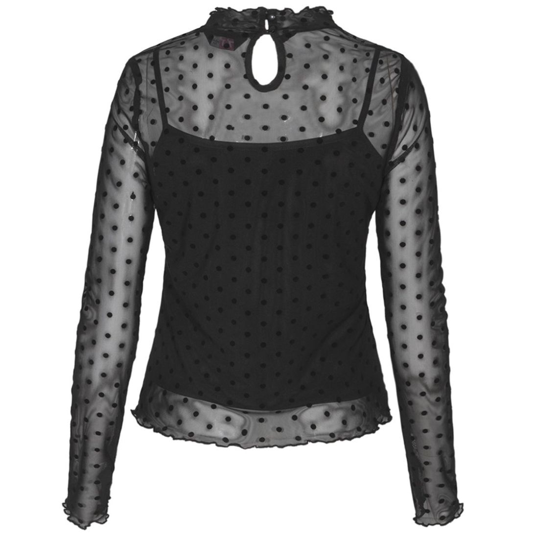 Blusa Mesh de Manga Larga 7Junior