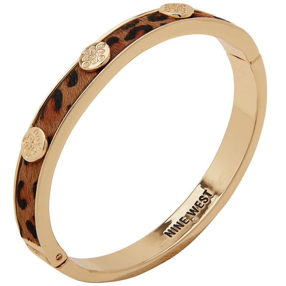 Pulsera Marca Nine West Color Dorado Acabado Pulido