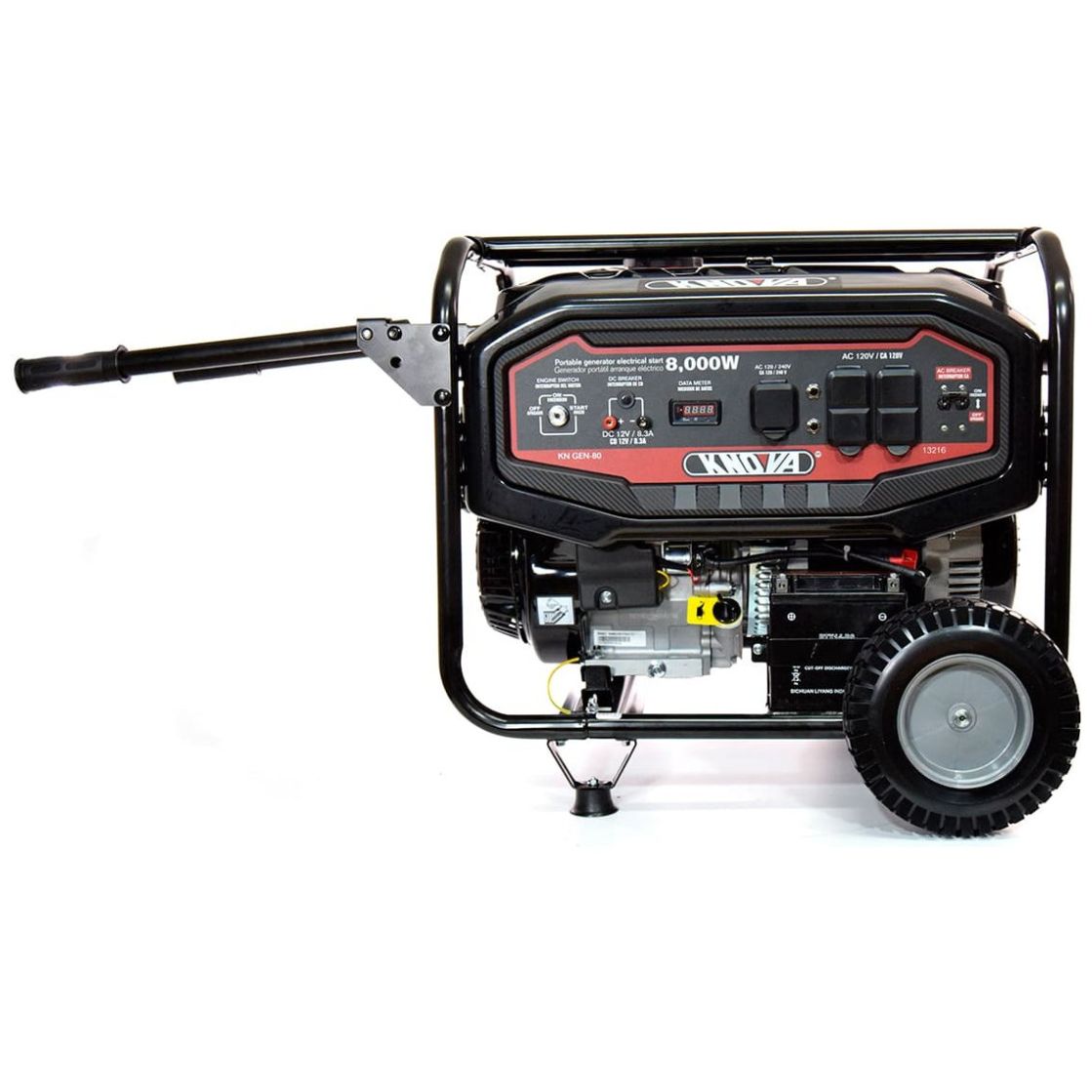 Generador Portátil Knova 6000W Potencia Nominal Arranque Eléctrico