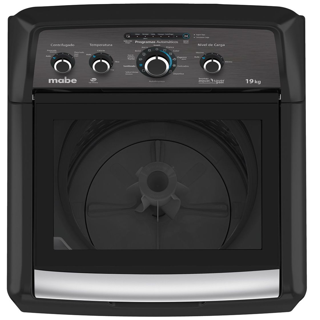 Lavadora Mabe  Carga Superior 19Kg Lmx79114Wdab0 Daymond Gray