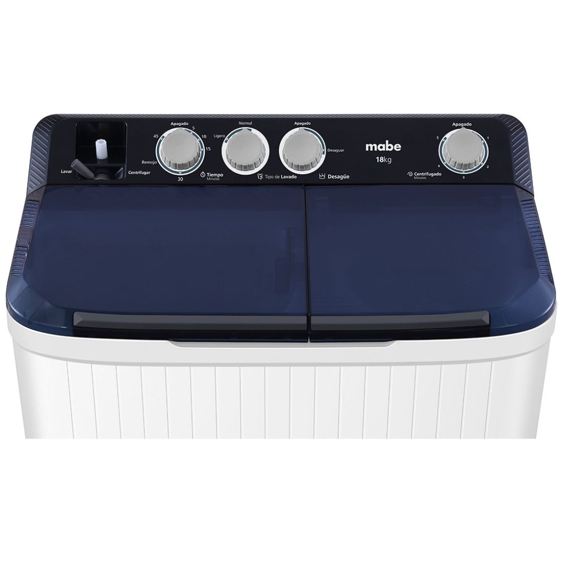 Lavadora Mabe 2 Tinas 18Kg Lmdx8124Hbab0 Blanca