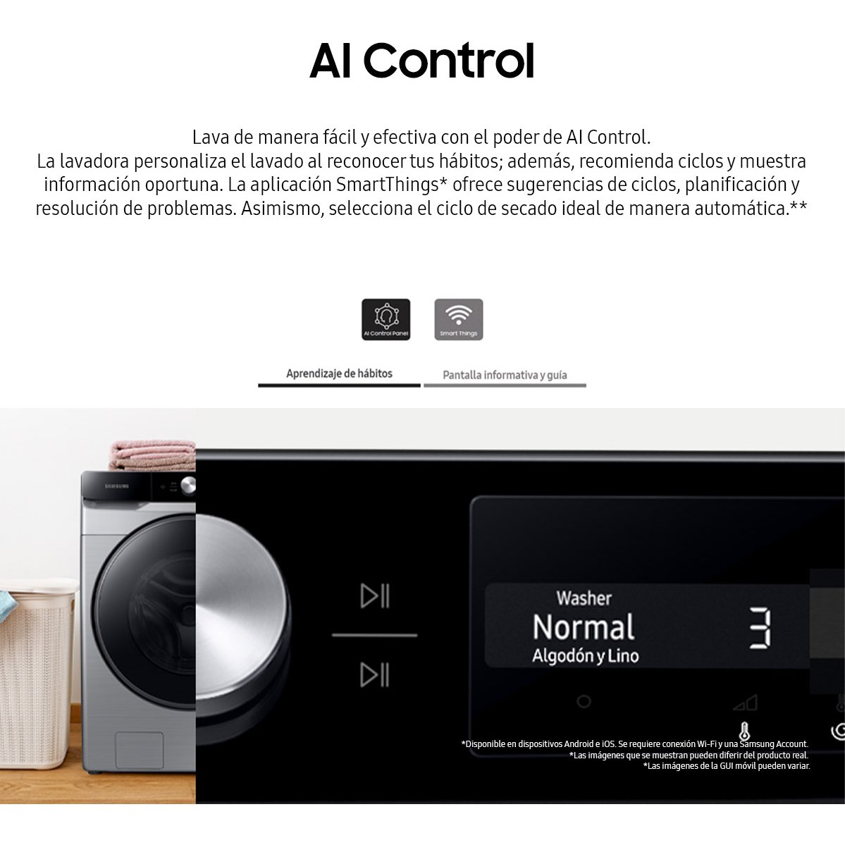 Lavasecadora Samsung 18Kg Sin Pedestal Wd18T6000Gp