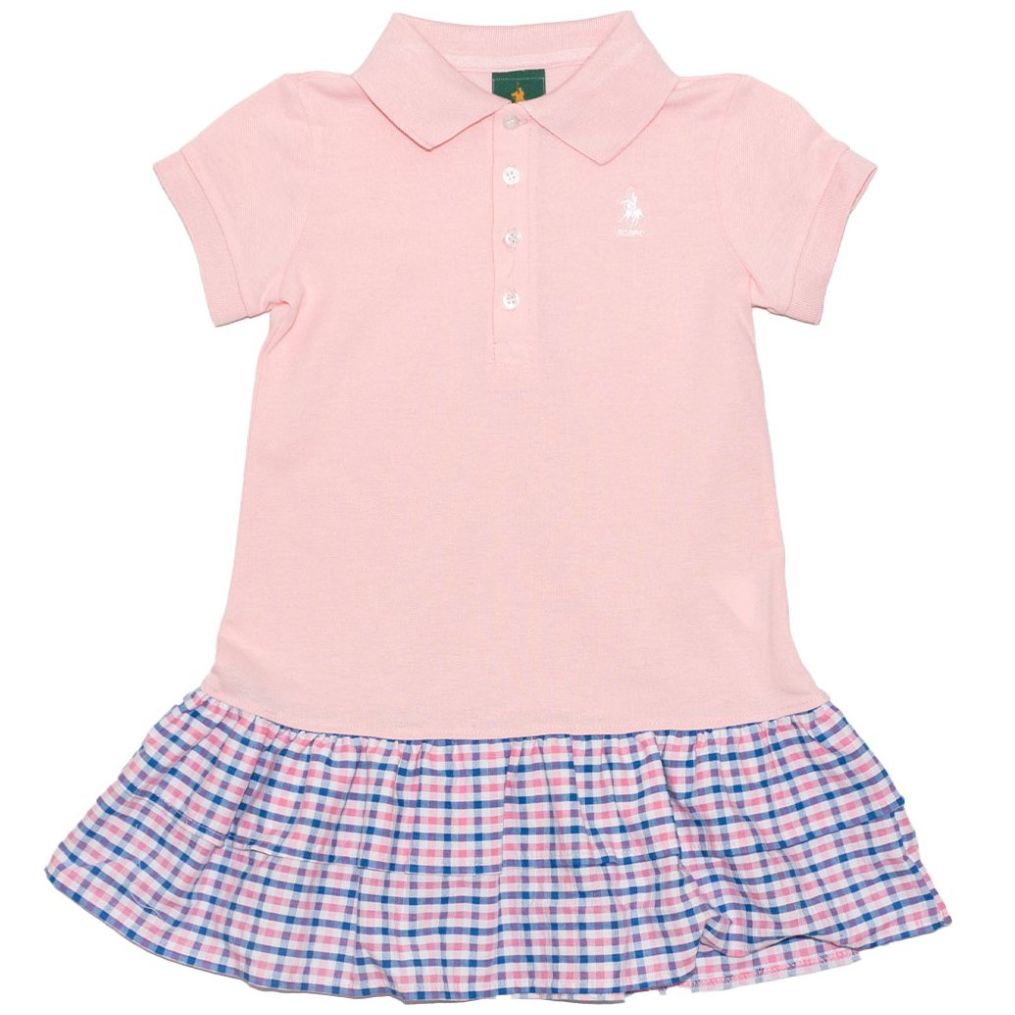 Vestido Royal Polo Club Manga Corta Chemise para Niña