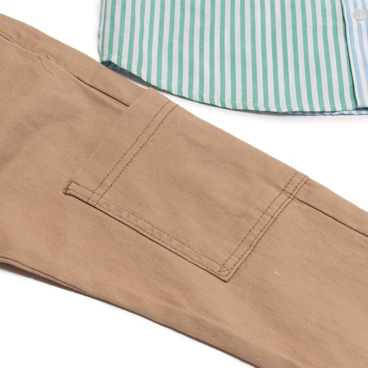 Conjunto Being 2 Nice Camisa Manga Corta con Pop Pantalón Cargo para Niño