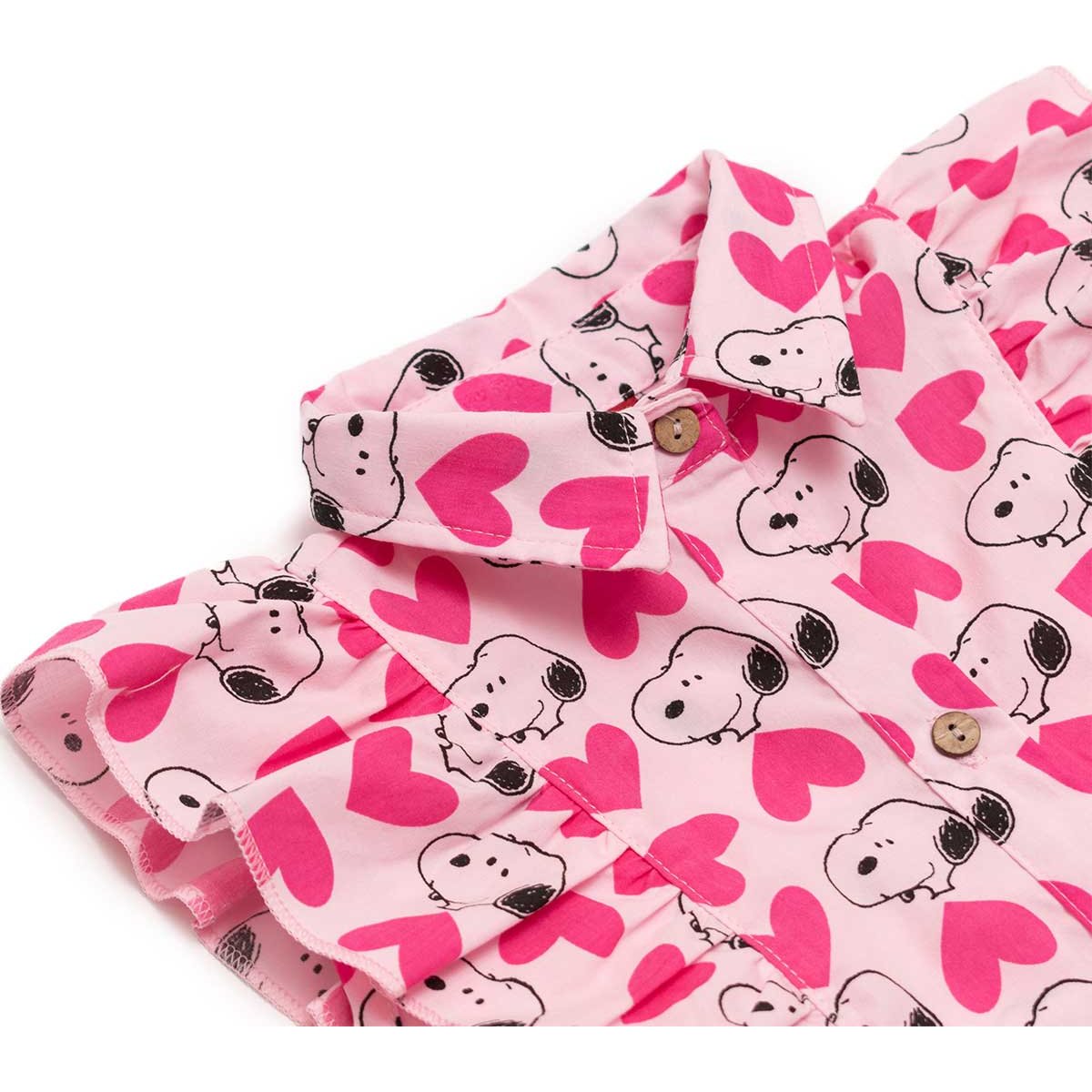 Vestido Peanuts Manga Corta para Niña