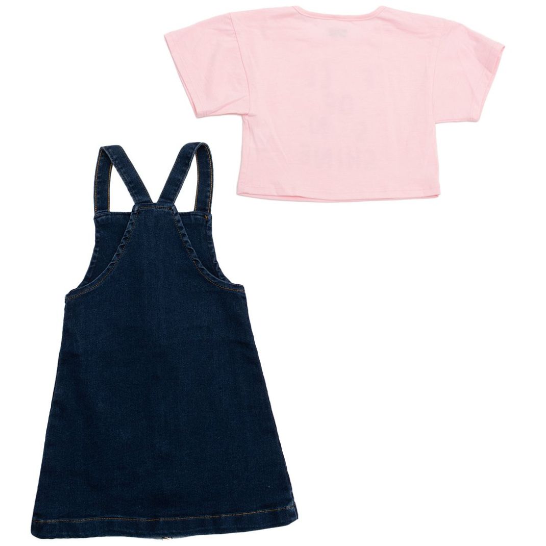 Conjunto Being 2 Nice Playera Manga Corta Y Jumper para Niña
