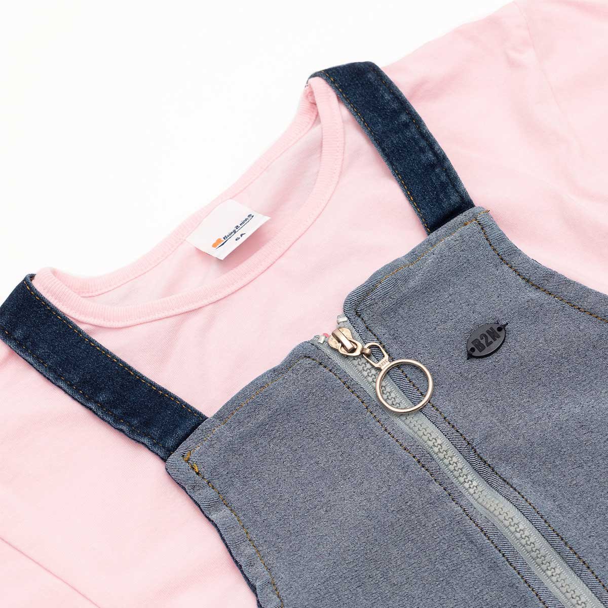 Conjunto Being 2 Nice Playera Manga Corta Y Jumper para Niña