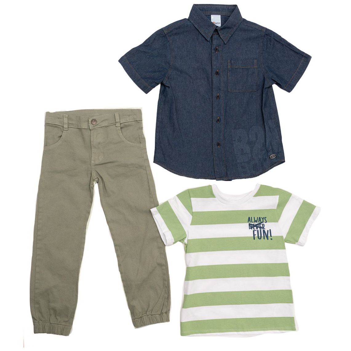 Conjunto Being 2 Nice Camisa Playera Y Pantalón para Niño