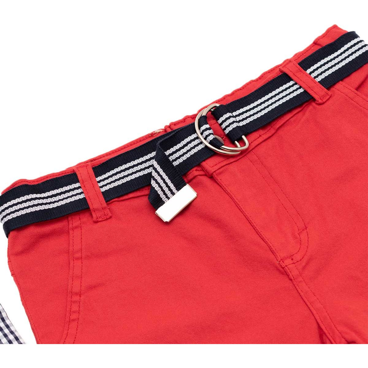 Conjunto Royal Polo Club Camisa Short Gabardina con Cinturón para Niño